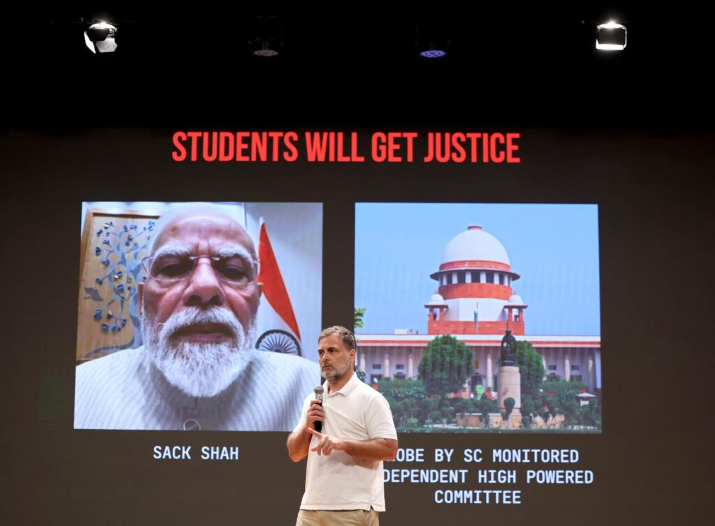 राहुल गांधी का अमित शाह पर सीधा हमला: “या तो अक्षम हैं या दोषी, उन्हें जाना होगा”